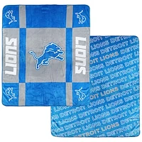 Pegasus  Detroit Lions 60” x 70” Reverse Block Double-Sided Ultra Cozy Blanket