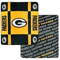 Pegasus  Green Bay Packers 60” x 70” Reverse Block Double-Sided Ultra Cozy Blanket