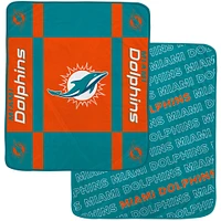 Pegasus  Miami Dolphins 60” x 70” Reverse Block Double-Sided Ultra Cozy Blanket