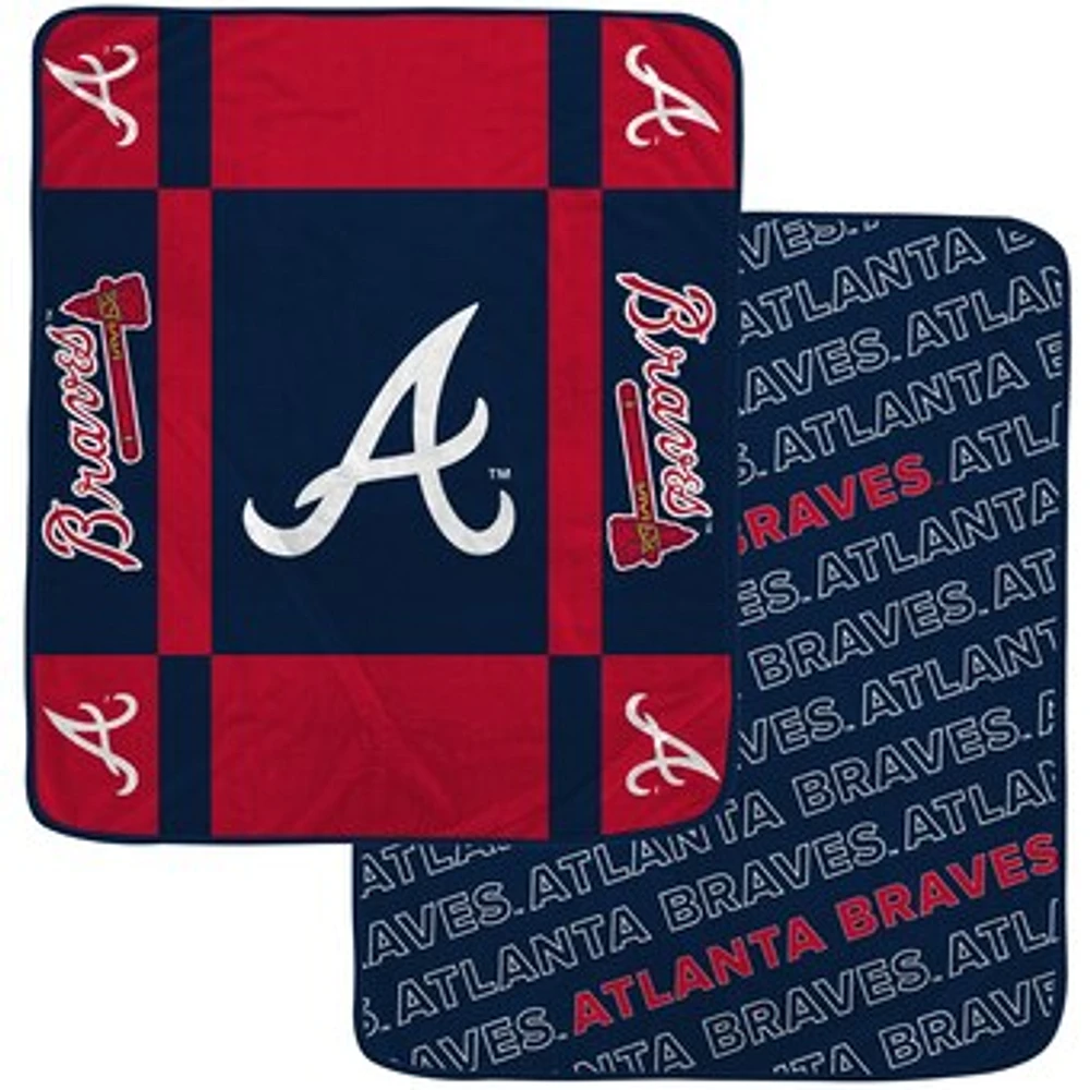 Pegasus  Atlanta Braves 60” x 70” Reverse Block Double-Sided Ultra Cozy Blanket