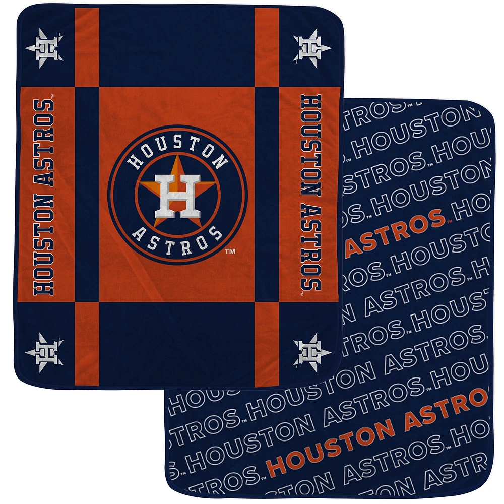 Pegasus  Houston Astros 60” x 70” Reverse Block Double-Sided Ultra Cozy Blanket