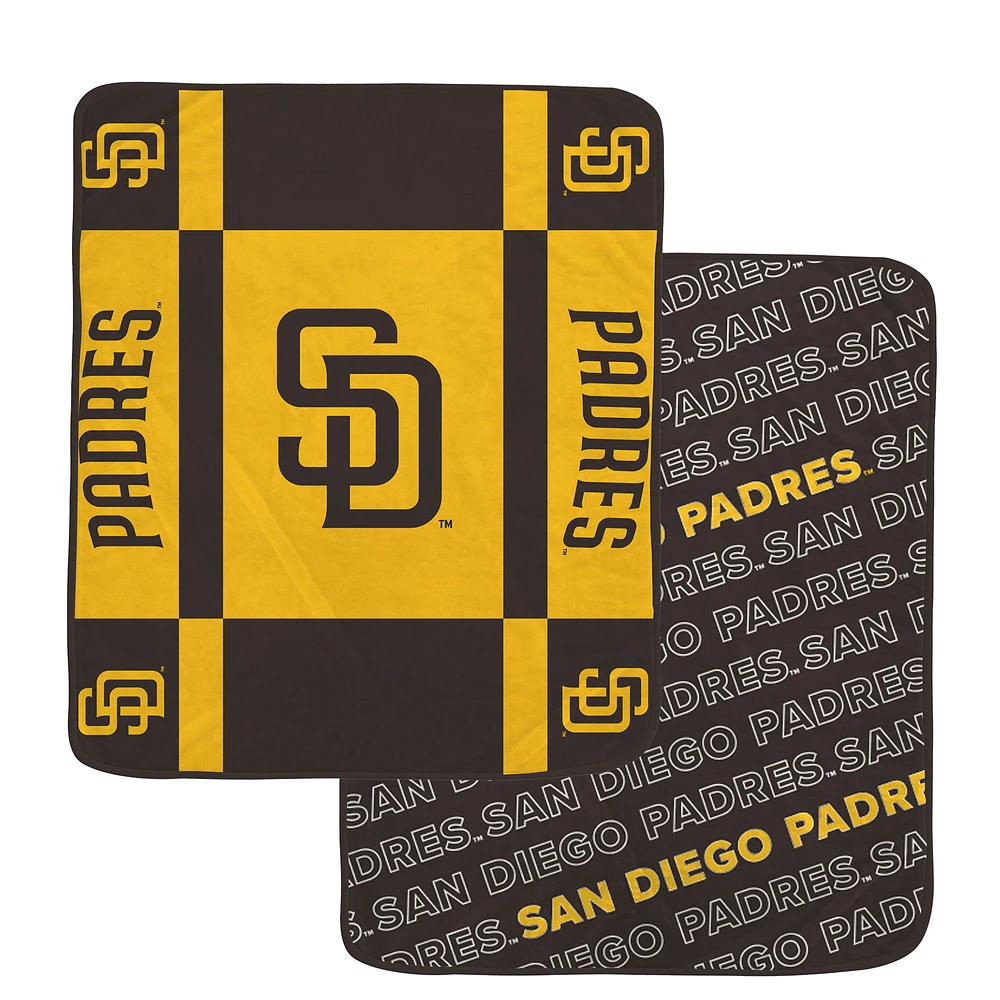 Pegasus  San Diego Padres 60” x 70” Reverse Block Double-Sided Ultra Cozy Blanket