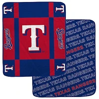 Pegasus  Texas Rangers 60” x 70” Reverse Block Double-Sided Ultra Cozy Blanket