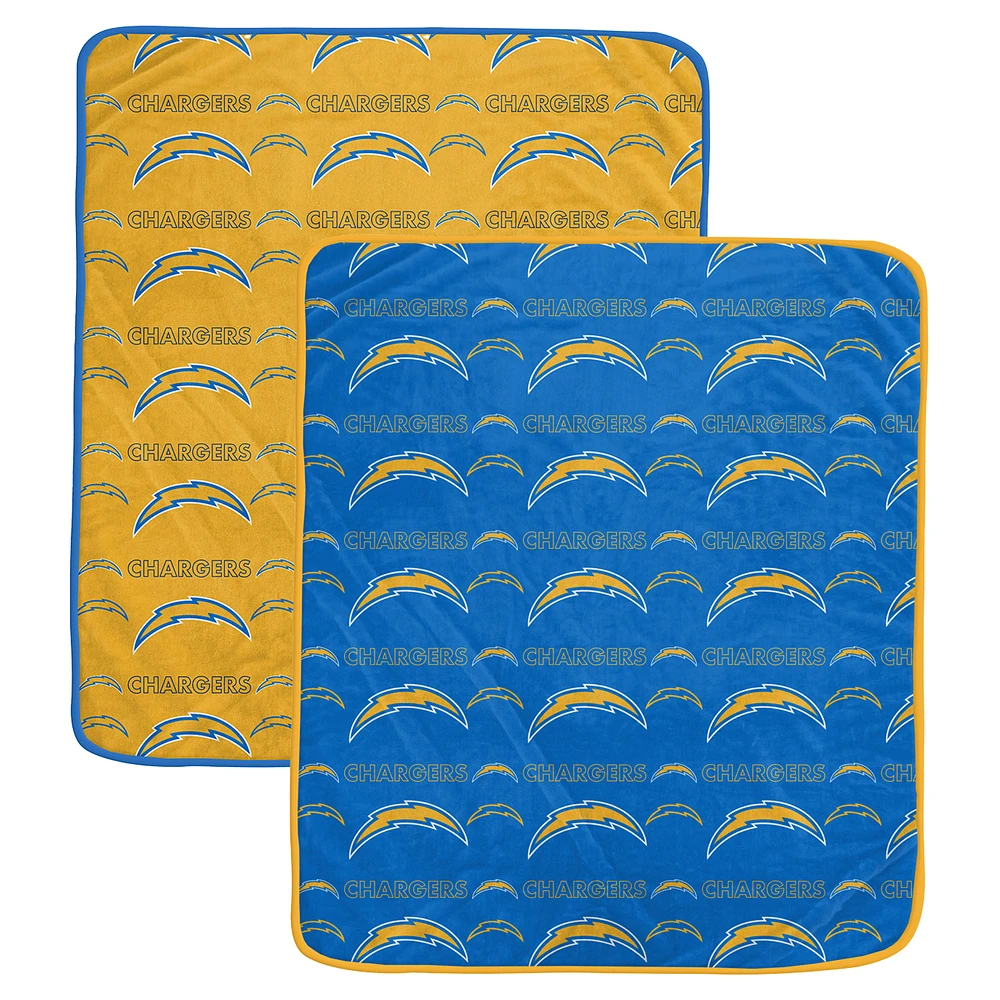 Pegasus Los Angeles Chargers 60” x 70” Home & Away Two-Piece Blanket Set