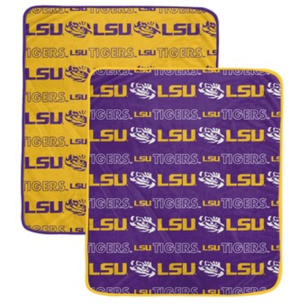 Pegasus LSU Tigers 60” x 70” Home & Away Two-Piece Blanket Set