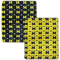 Pegasus Michigan Wolverines 60” x 70” Home & Away Two-Piece Blanket Set