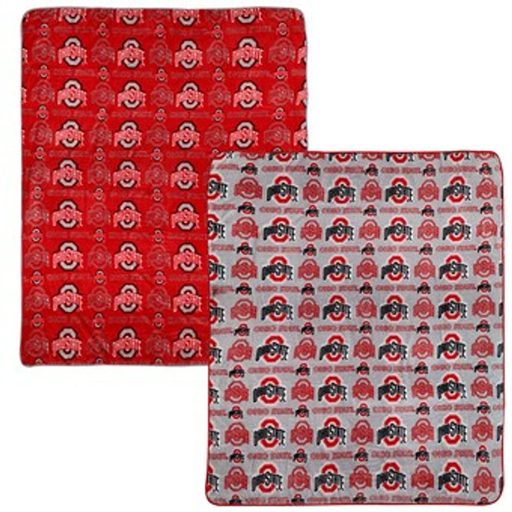 Pegasus Ohio State Buckeyes 60” x 70” Home & Away Two-Piece Blanket Set