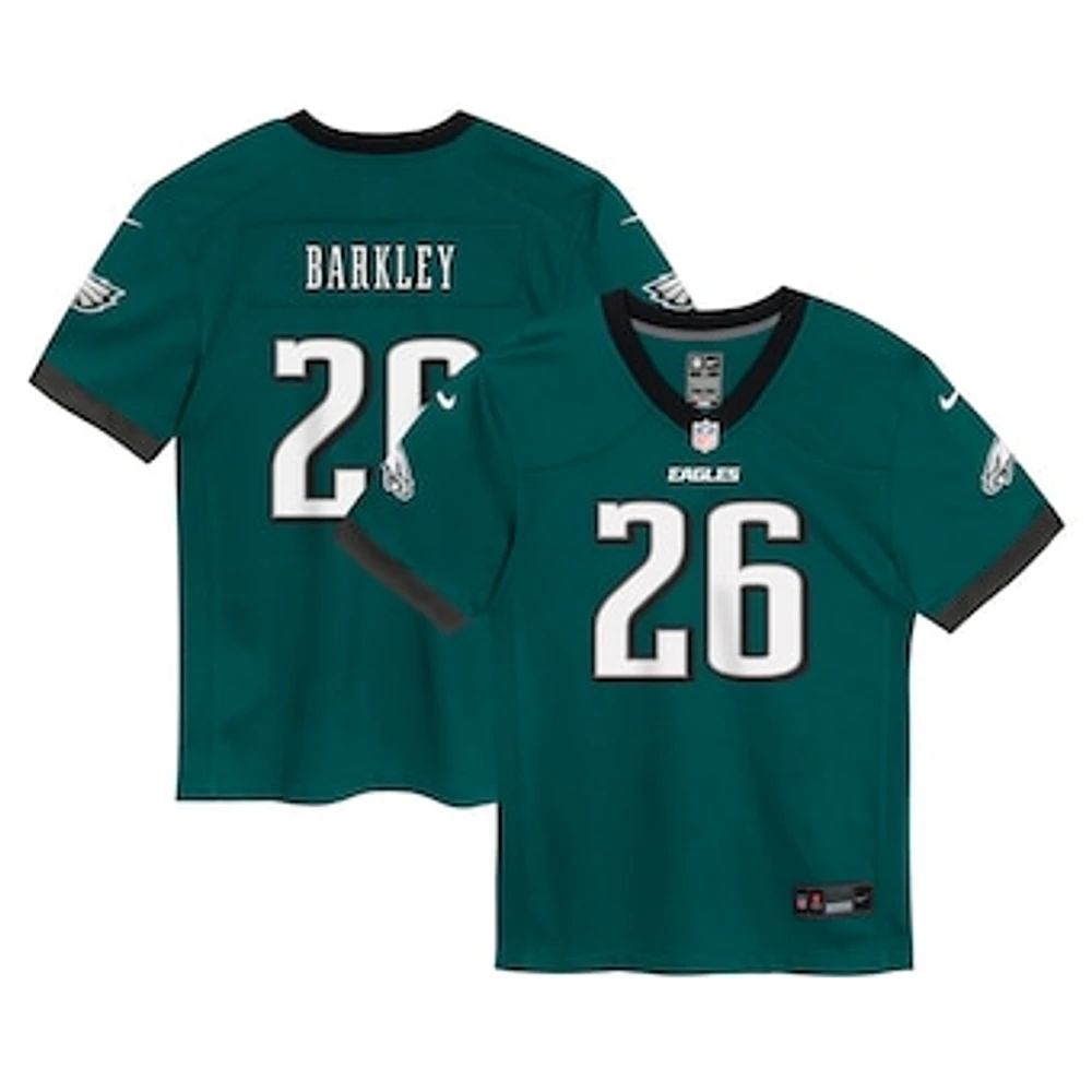 Preschool Nike Saquon Barkley Midnight Green Philadelphia Eagles Player Game Jersey