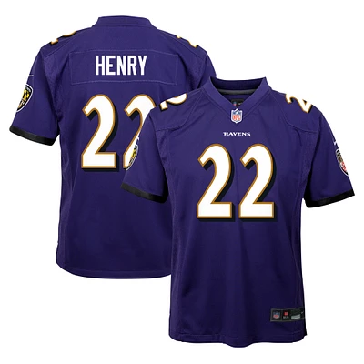 Youth Nike Derrick Henry Purple Baltimore Ravens Team Player Game Jersey