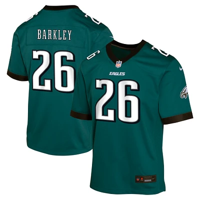 Youth Nike Saquon Barkley Midnight Green Philadelphia Eagles Team Player Game Jersey