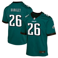 Youth Nike Saquon Barkley Midnight Green Philadelphia Eagles Team Player Game Jersey