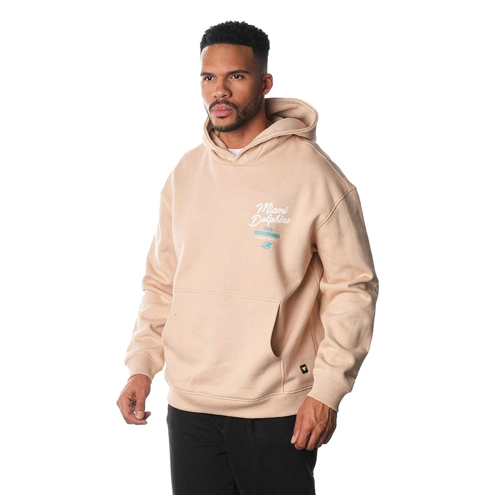 Unisex The Wild Collective Cream Miami Dolphins Fleece Pullover Hoodie