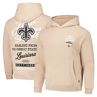 Unisex The Wild Collective Cream New Orleans Saints Fleece Pullover Hoodie