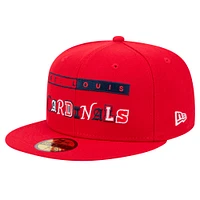 Men's New Era Red St. Louis Cardinals Ransom 59FIFTY Fitted Hat