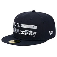 Men's New Era Navy Seattle Mariners Ransom 59FIFTY Fitted Hat