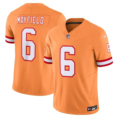 Men's Nike Baker Mayfield Orange Tampa Bay Buccaneers 2nd Alternate Vapor F.U.S.E. Limited Jersey