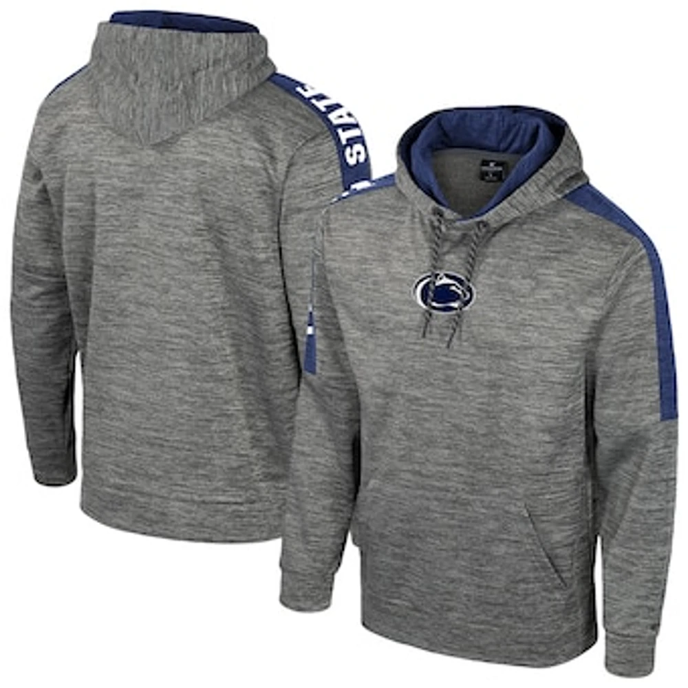 Men's Colosseum Heather Gray Penn State Nittany Lions Dozer Pullover Hoodie