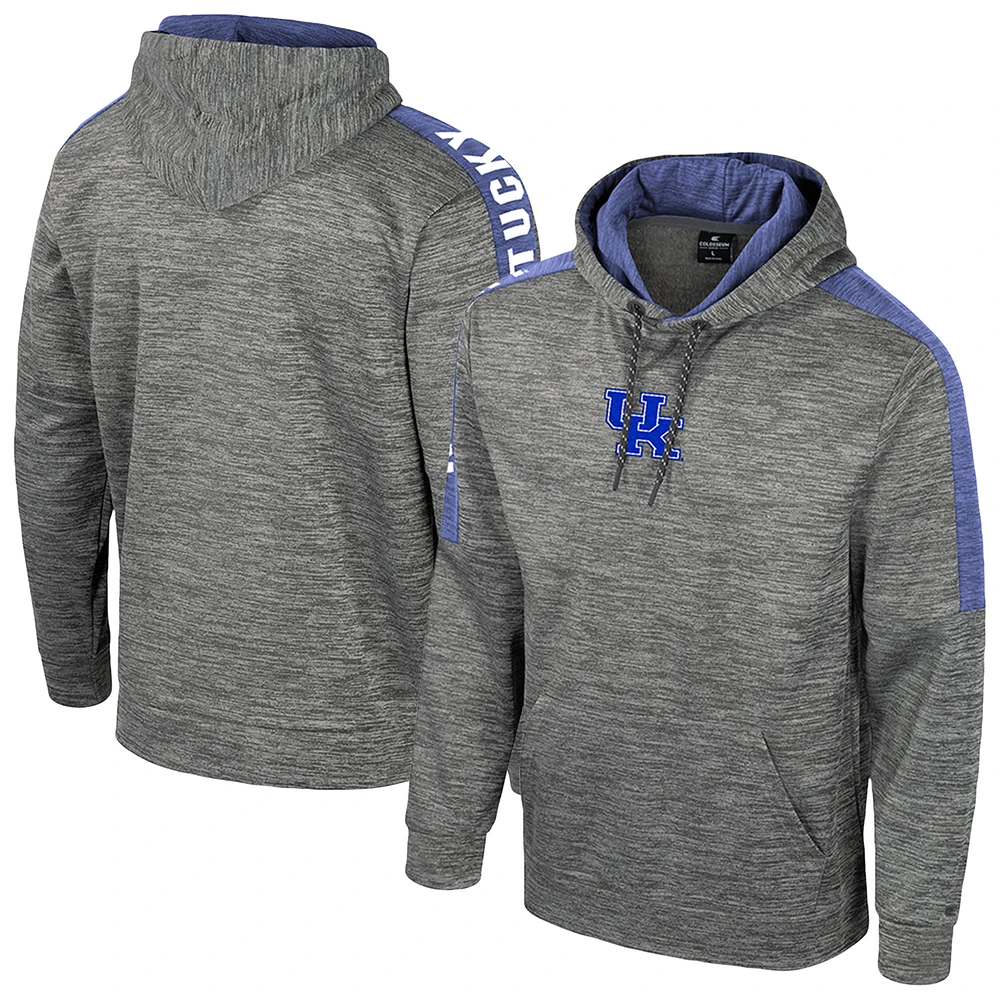 Men's Colosseum Heather Gray Kentucky Wildcats Dozer Pullover Hoodie