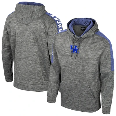 Men's Colosseum Heather Gray Kentucky Wildcats Dozer Pullover Hoodie