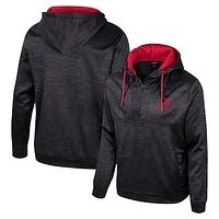 Men's Colosseum Black Alabama Crimson Tide Cypher Half-Zip Hoodie