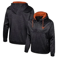 Men's Colosseum Black Texas Longhorns Cypher Half-Zip Hoodie