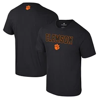 Men's Colosseum Black Clemson Tigers Color Pop Active Blend T-Shirt