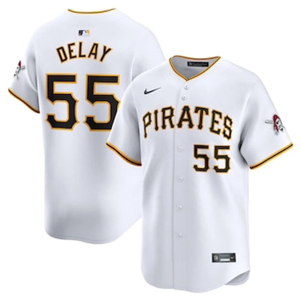 Men's Nike Jason Delay White Pittsburgh Pirates Home Limited Player Jersey