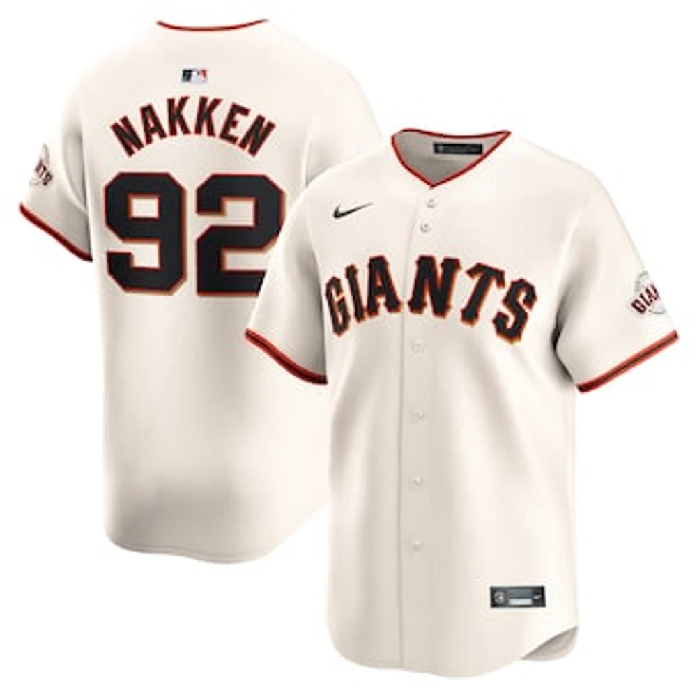 Men's Nike Alyssa Nakken Cream San Francisco Giants Home Limited Player Jersey