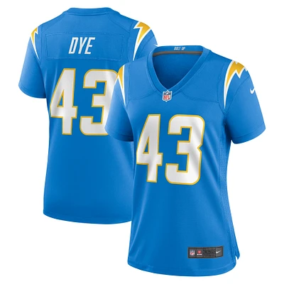 Women's Nike Troy Dye  Powder Blue Los Angeles Chargers Game Jersey