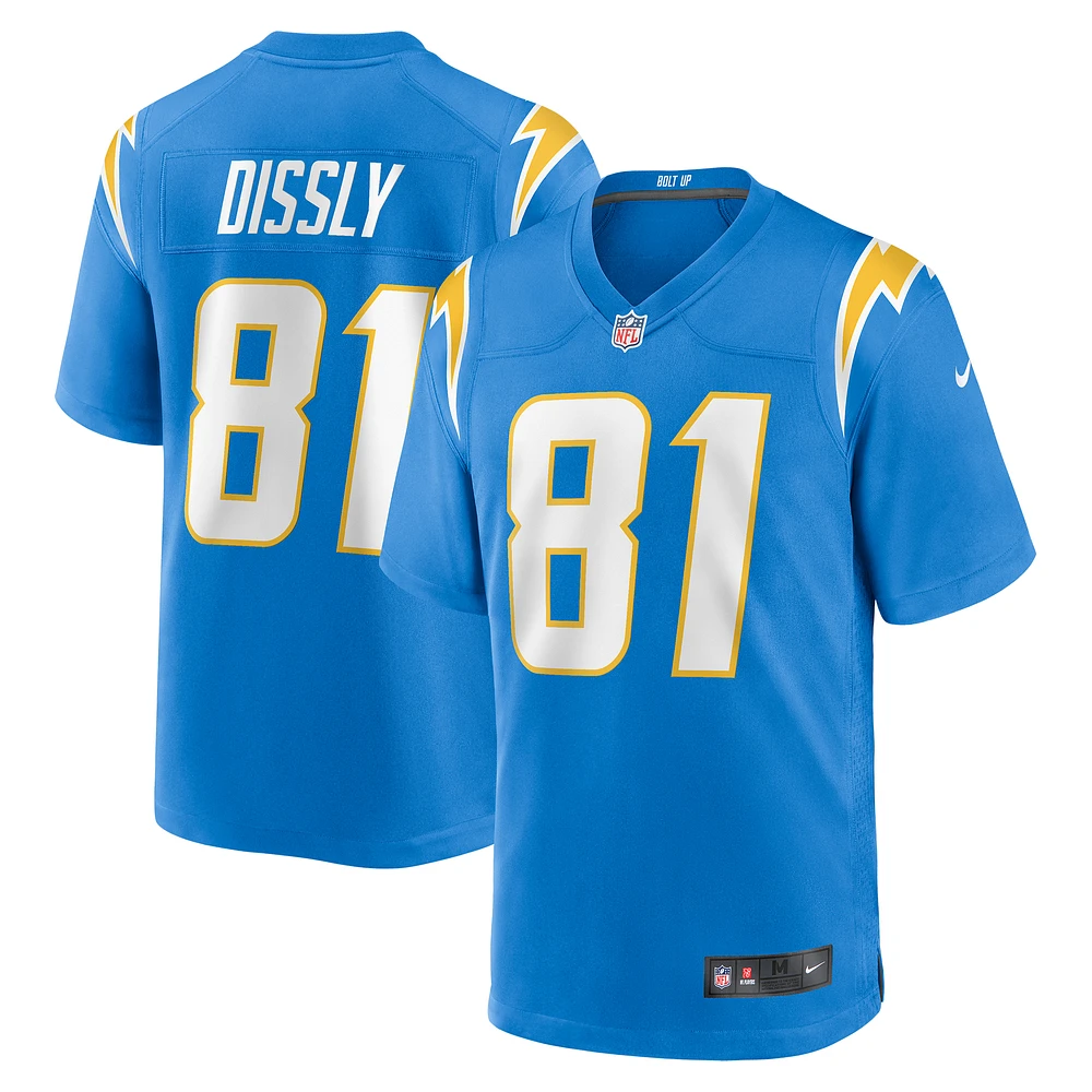 Men's Nike Will Dissly  Powder Blue Los Angeles Chargers Game Jersey