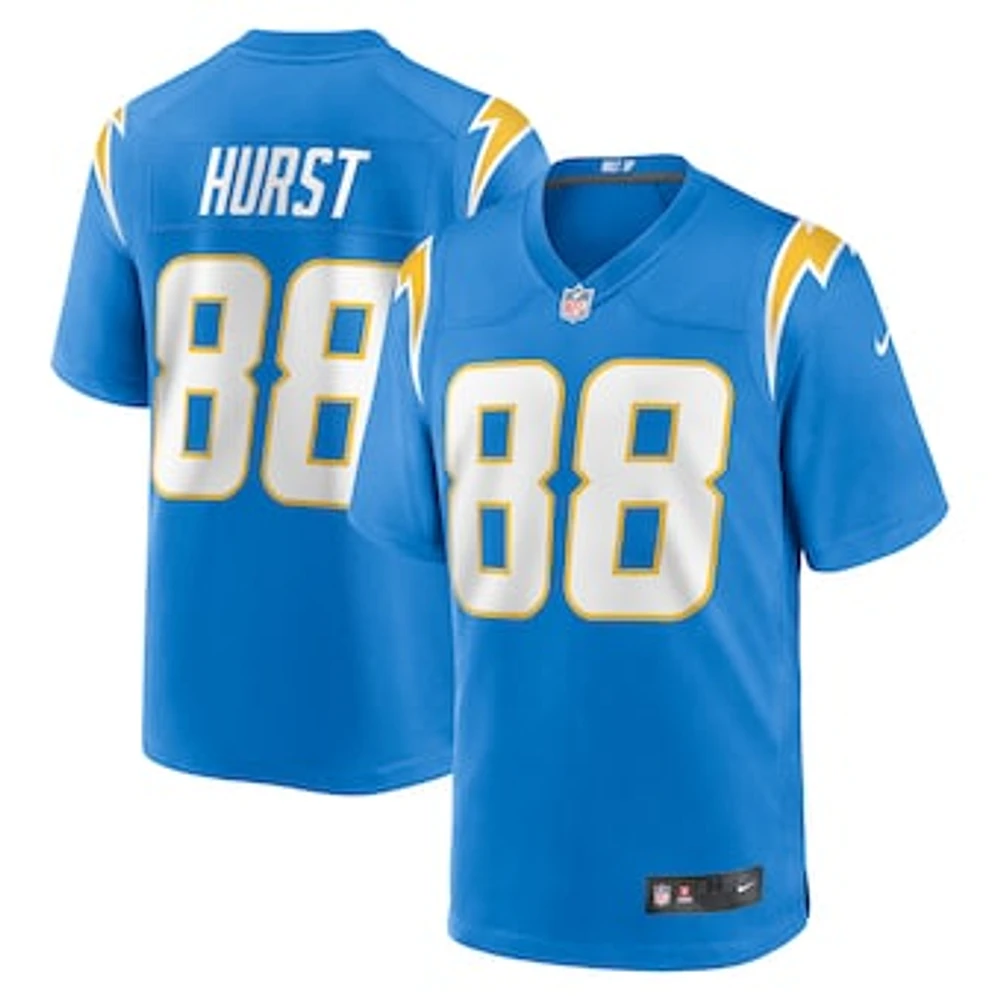 Men's Nike Hayden Hurst  Powder Blue Los Angeles Chargers Game Jersey