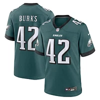 Men's Nike Oren Burks Midnight Green Philadelphia Eagles  Game Jersey