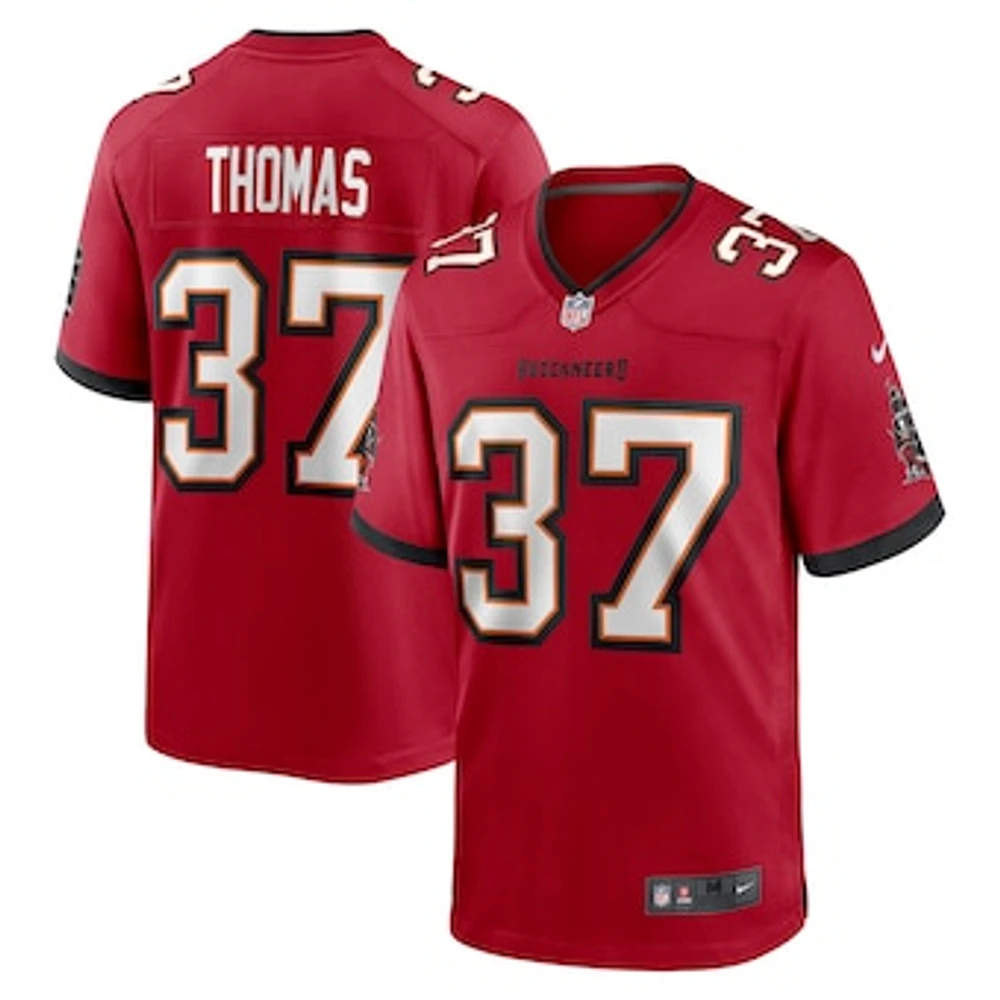 Men's Nike Tavierre Thomas  Red Tampa Bay Buccaneers Game Jersey