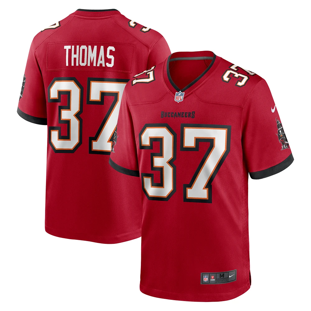 Men's Nike Tavierre Thomas  Red Tampa Bay Buccaneers Game Jersey