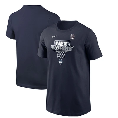 Youth Nike Navy UConn Huskies 2024 NCAA Men's Basketball Tournament March Madness Final Four Regional Champions Locker Room T-Shirt