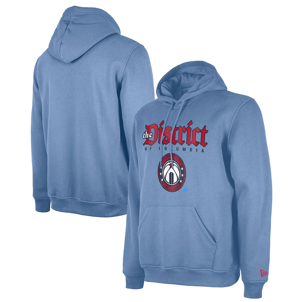 Men's New Era  Powder Blue Washington Wizards 2024/25 City Edition Pullover Hoodie