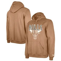 Men's New Era  Tan Chicago Bulls 2024/25 City Edition Pullover Hoodie