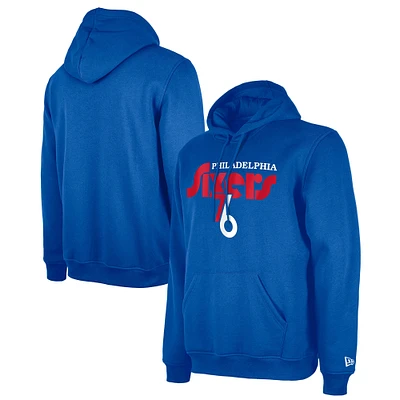 Men's New Era  Royal Philadelphia 76ers 2024/25 City Edition Pullover Hoodie