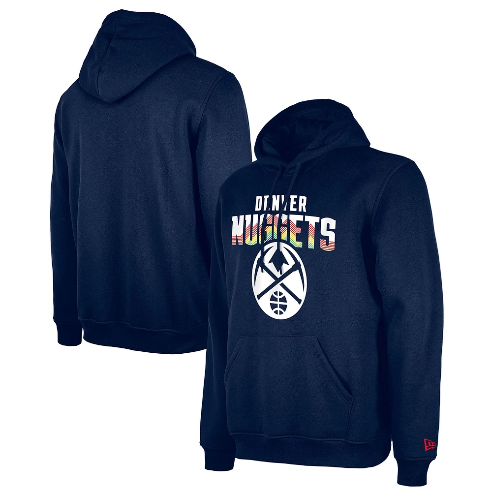 Men's New Era  Navy Denver Nuggets 2024/25 City Edition Pullover Hoodie