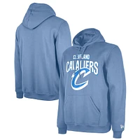 Men's New Era  Light Blue Cleveland Cavaliers 2024/25 City Edition Pullover Hoodie