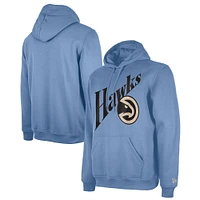 Men's New Era  Light Blue Atlanta Hawks 2024/25 City Edition Pullover Hoodie