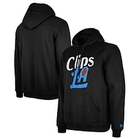 Men's New Era  Black LA Clippers 2024/25 City Edition Pullover Hoodie