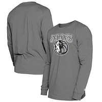 Men's New Era  Gray Dallas Mavericks 2024/25 City Edition Long Sleeve T-Shirt