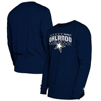 Men's New Era  Navy Orlando Magic 2024/25 City Edition Long Sleeve T-Shirt