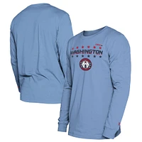 Men's New Era  Powder Blue Washington Wizards 2024/25 City Edition Long Sleeve T-Shirt