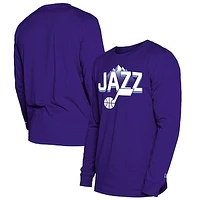 Men's New Era  Purple Utah Jazz 2024/25 City Edition Long Sleeve T-Shirt