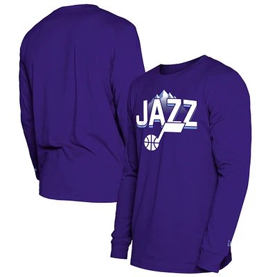 Men's New Era  Purple Utah Jazz 2024/25 City Edition Long Sleeve T-Shirt