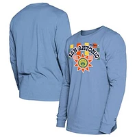 Men's New Era  Light Blue San Antonio Spurs 2024/25 City Edition Long Sleeve T-Shirt