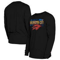 Men's New Era  Black Oklahoma City Thunder 2024/25 Edition Long Sleeve T-Shirt