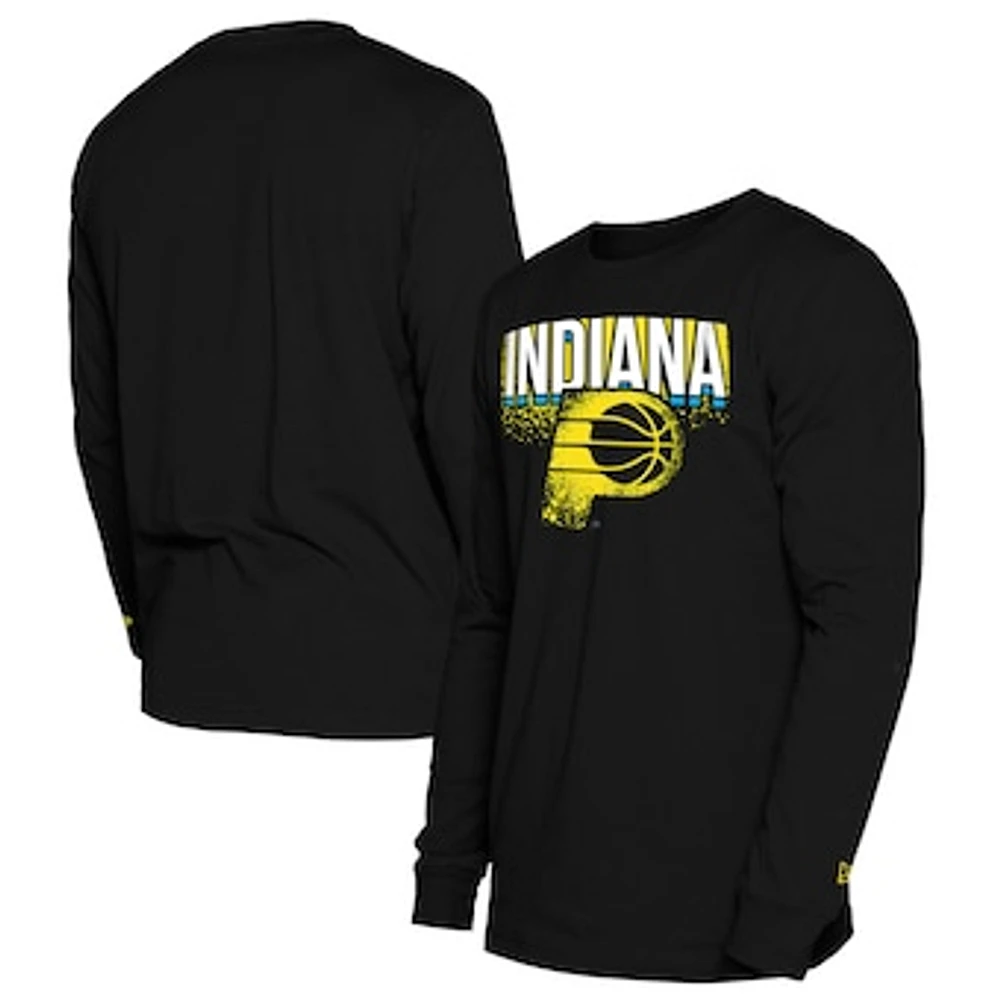 Men's New Era  Black Indiana Pacers 2024/25 City Edition Long Sleeve T-Shirt